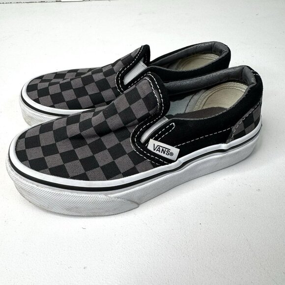 Vans Kids Unisex Toddler Size 11 Checkerboard Slip On Shoes Sneakers Canvas - Picture 4 of 9